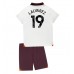 Tanie Strój piłkarski Manchester City Julian Alvarez #19 Koszulka Wyjazdowej dla dziecięce 2023-24 Krótkie Rękawy (+ szorty)